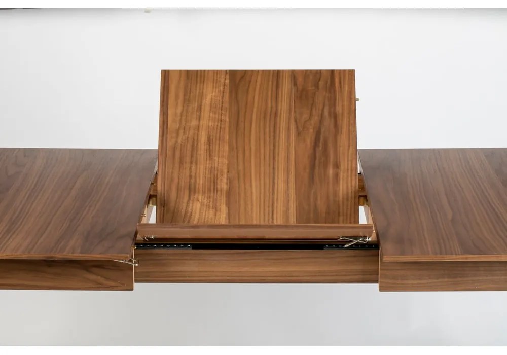 Rozkladací jedálenský stôl s doskou v dekore orechového dreva 90x180 cm Glimps – Zuiver