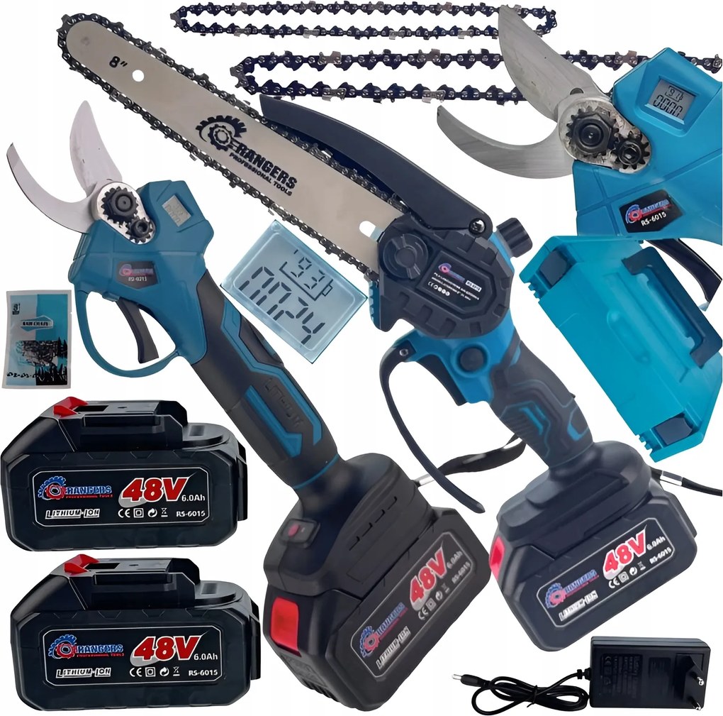 Sada 2V1 Akumulátorová Píla 6" Záhradné Akumulátorové Nožnice 2X 36V Konárová