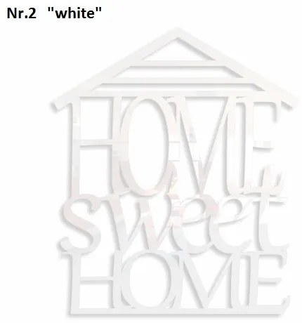 Home sweet home dekoračný nápis na stenu čierna