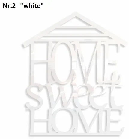 Home sweet home dekoračný nápis na stenu modrá