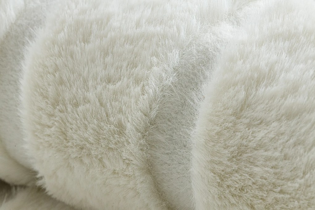 Koberec CURVY biely 11 Arches, prateľný