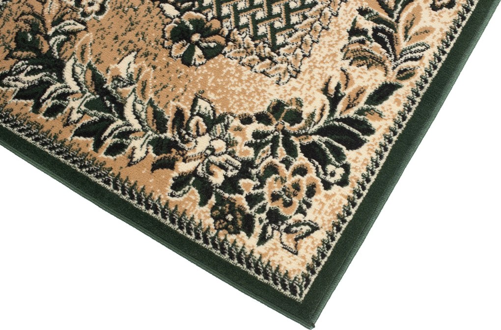 TA Koberec 7192C TMAVO BÉŽOVÁ ATLAS PP ZELENÁ Rozmer: 80x200 cm