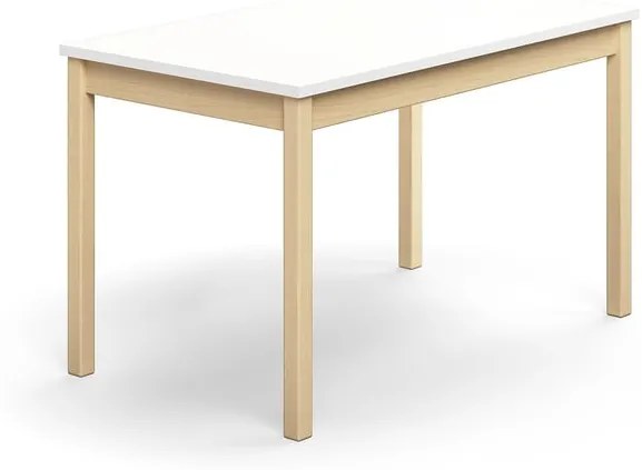 Stôl DECIBEL, 1200x700x720 mm, akustický HPL - biela