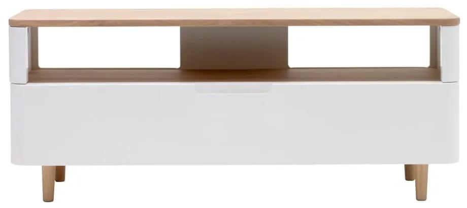 TV stolík z dreva bieleho duba Unique Furniture Amalfi