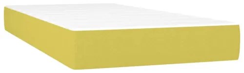vidaXL Boxspring posteľ s matracom svetlozelená 200x200 cm látka-