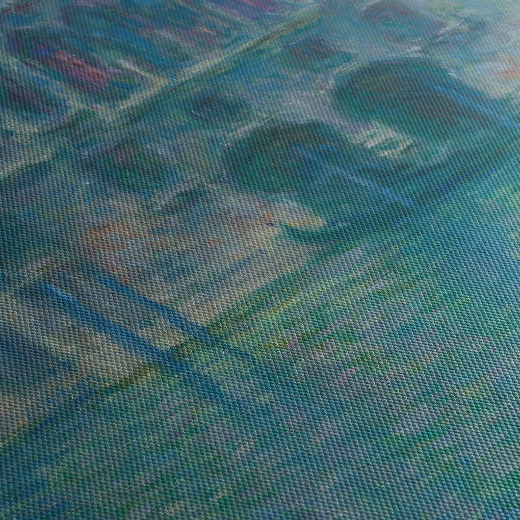 Obraz - Claude Monet, Palazzo da Mula, Venice, reprodukcia (s hodinami) (90x30 cm)