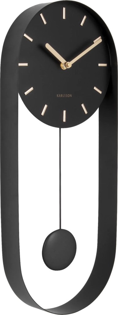 XXXLutz NÁSTENNÉ HODINY čierna 20/50/5 cm Karlsson - Hodiny - 007143007902
