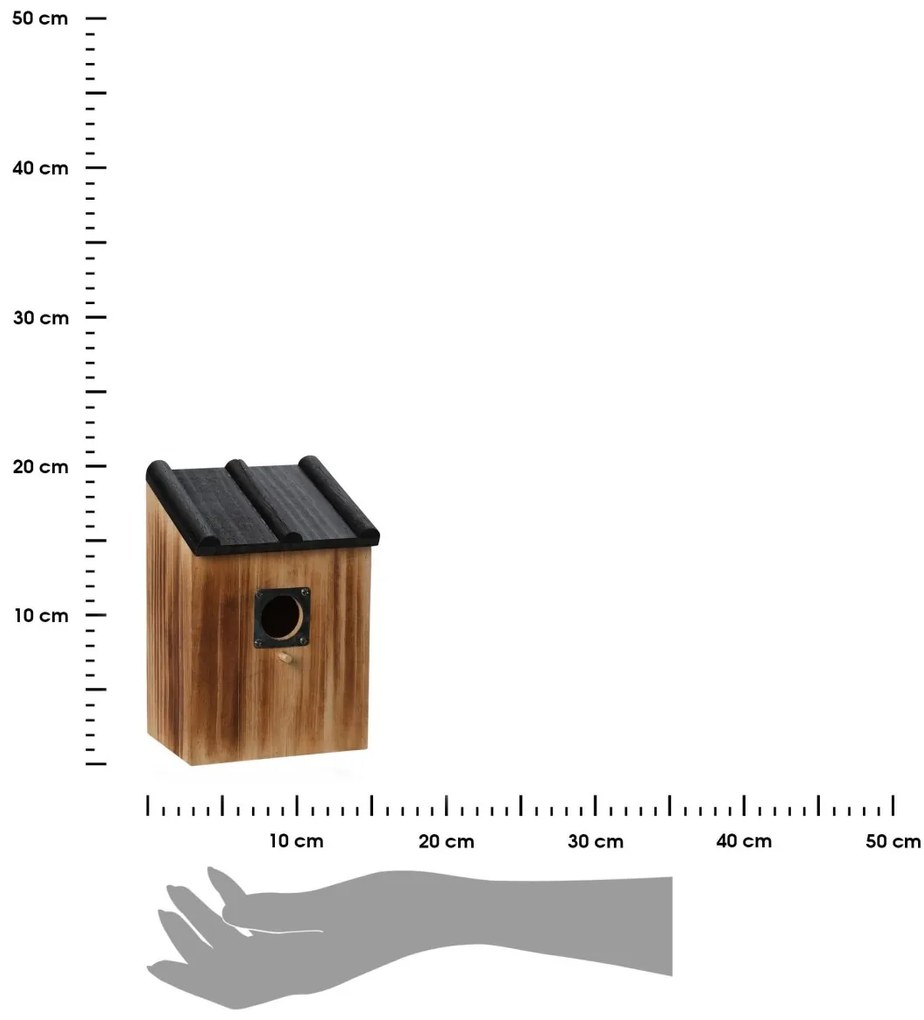 Búdka pre vtáky Home 13 cm hnedá