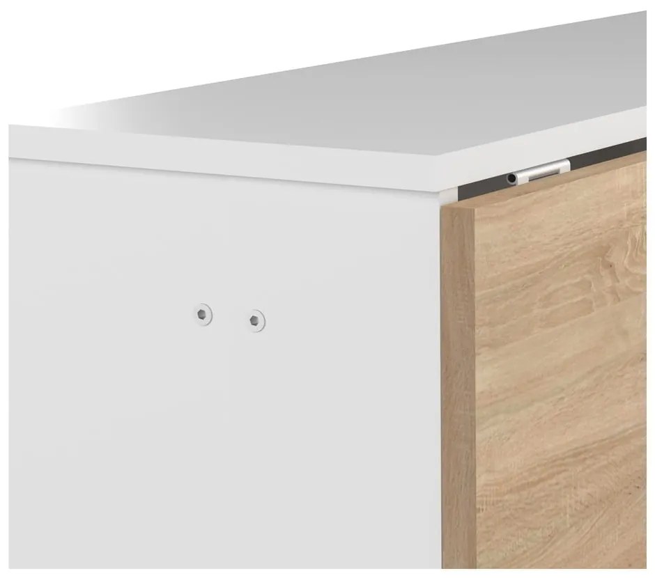 Rozkladací jedálenský stôl s doskou v dekore duba 76x28 cm Papillon – TemaHome