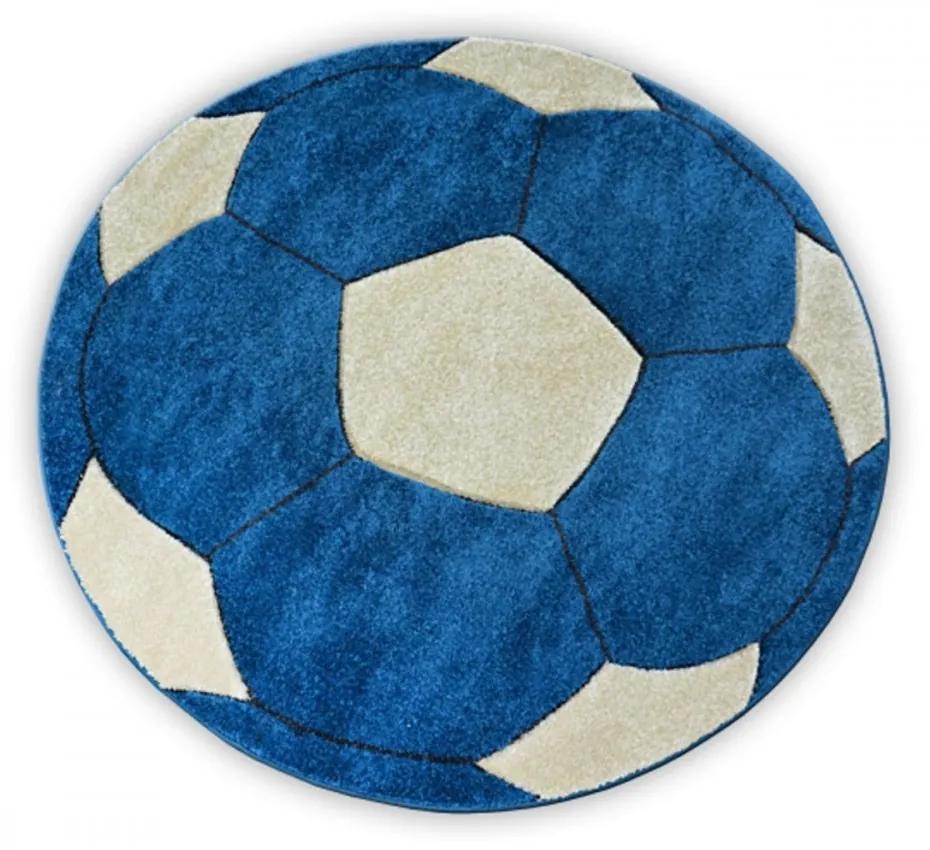 Detský kusový koberec Lopta modrý kruh, Velikosti 100cm