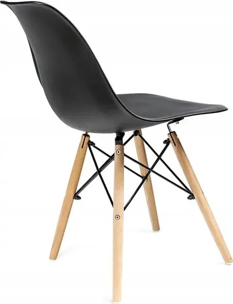 Dekorstudio Dizajnová jedálenská stolička v škandinávskom štýle - čierna