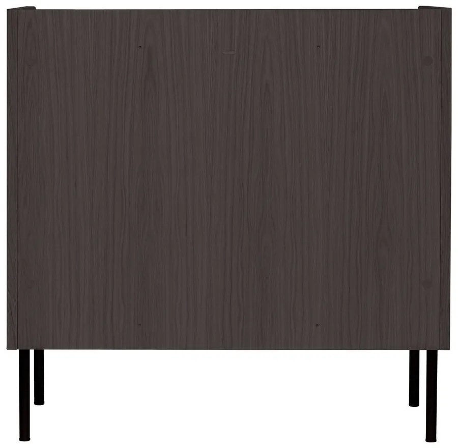 Čierna vysoká komoda v dekore duba 80x82 cm Wrap – Bonami Selection