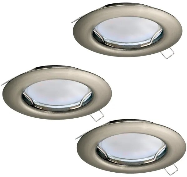 Eglo 94237 - SADA 3x LED Podhľadové svietidlo PENETO 3xGU10-LED/3W/230V