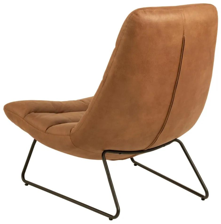 Dizajnová stolička Milford brandy hnedá