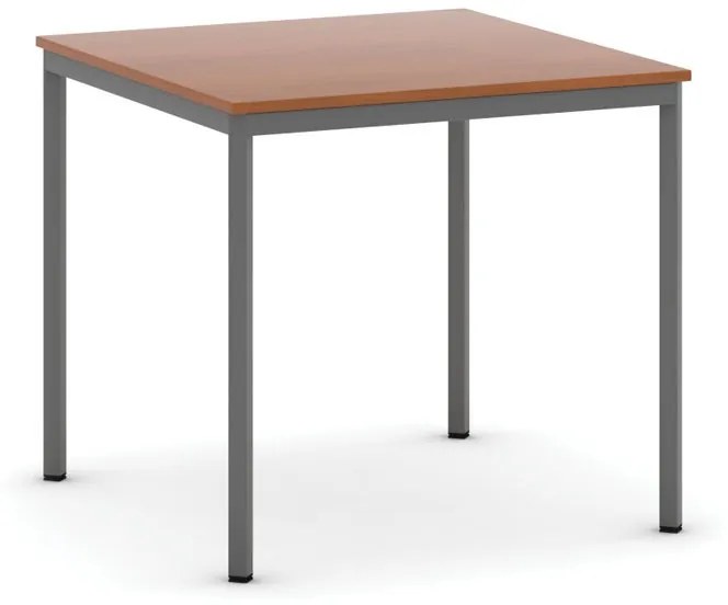 Stôl jedálenský, 2000 x 800 mm, tmavo sivá podnož, čerešňa