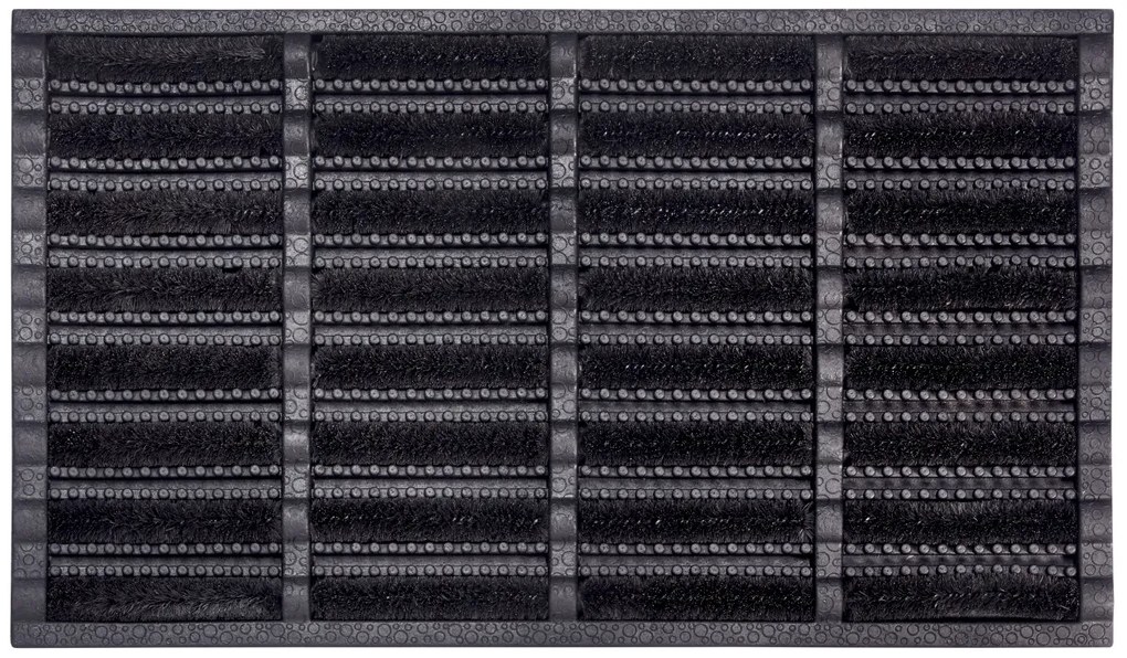 Vonkajšie čistiaci rohožka Mix Mats Brushes 105648 Black – na von aj na doma, 45x75, čierna, exteriér, Hanse Home
