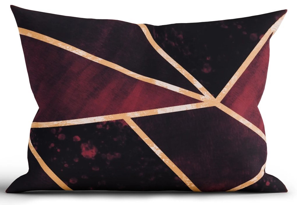 Bavlnená obliečka na vankúš Renforcé 40 × 60 cm - Marco vínové