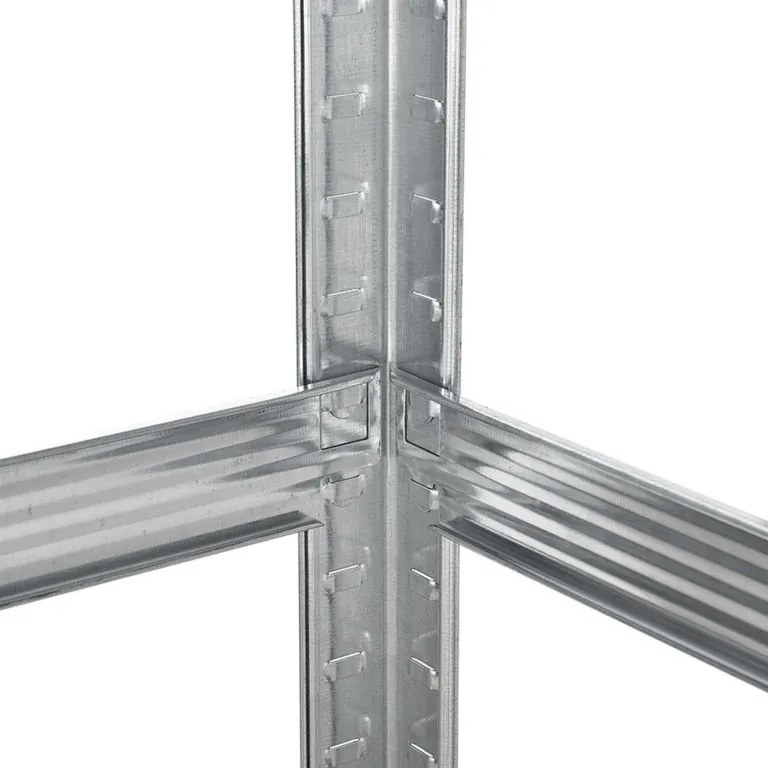 Kovový regál Easy 2 ks 160x80x40 cm, 4 police, nosnosť 640kg