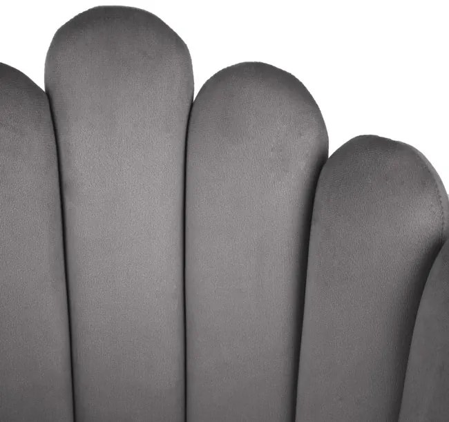 Jedálenská stolička LANA zamatová sivá 850023