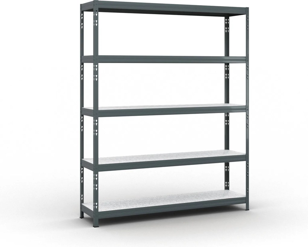 Policový regál 1966x1600x400 mm, nosnosť 350kg