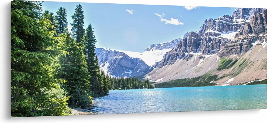 Obraz Alpského jazera (120x50 cm)