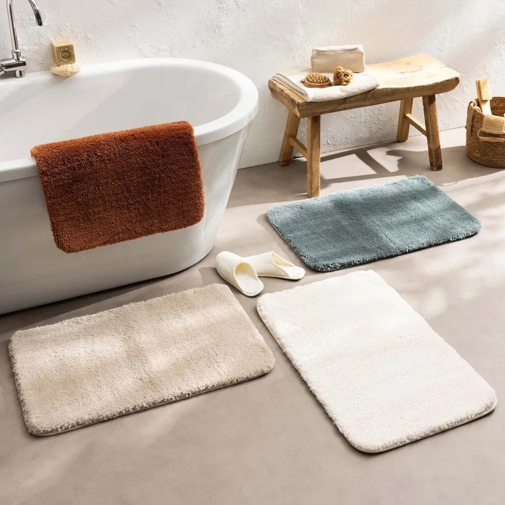 Kúpeľňová predložka v terakotovej farbe 50x80 cm Mael – douceur d'intérieur