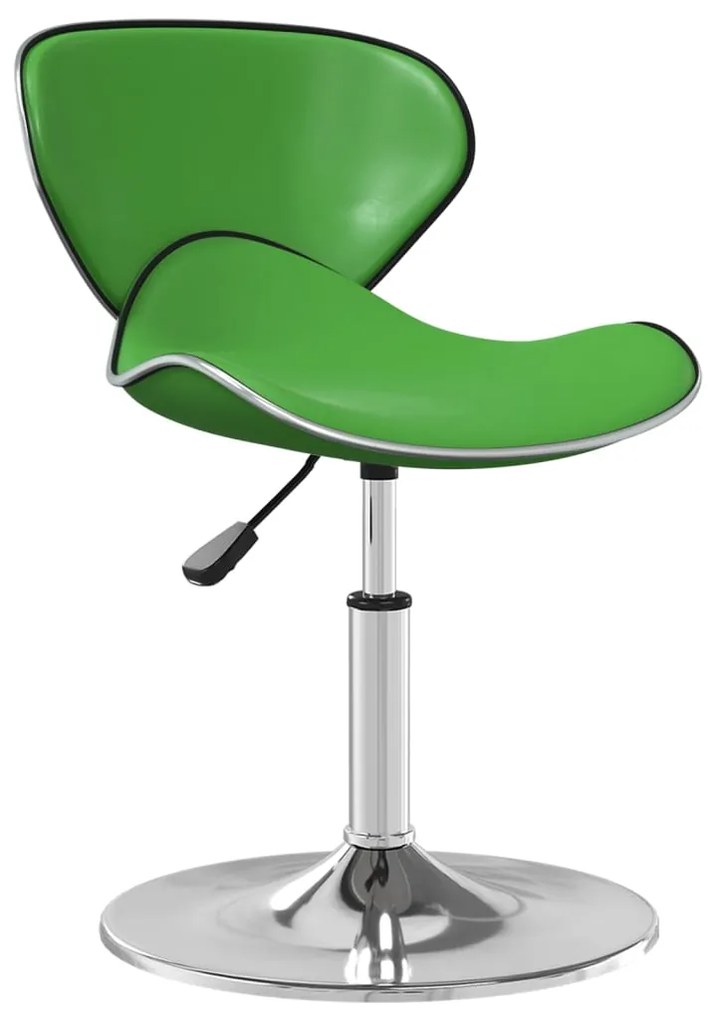vidaXL Jedálenská stolička zelená umelá koža