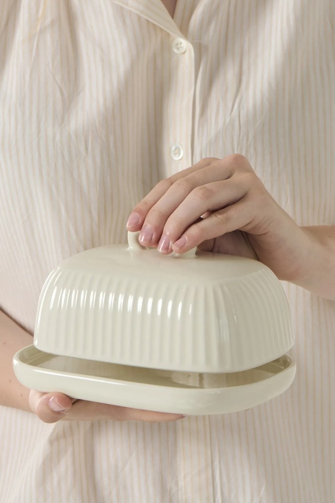 Ib Laursen Maselnička Mynte keramika krémová 12 x 18,3 x 9,5 cm