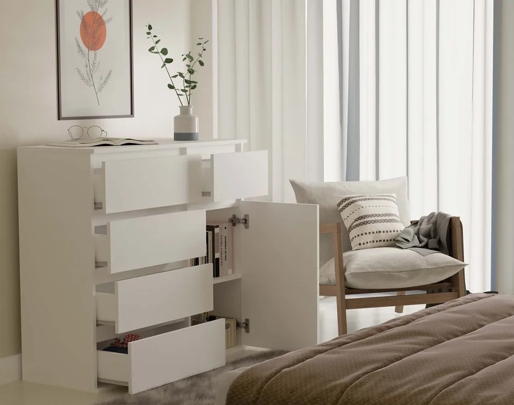 Komoda Malwa 1D5S 100 cm biela