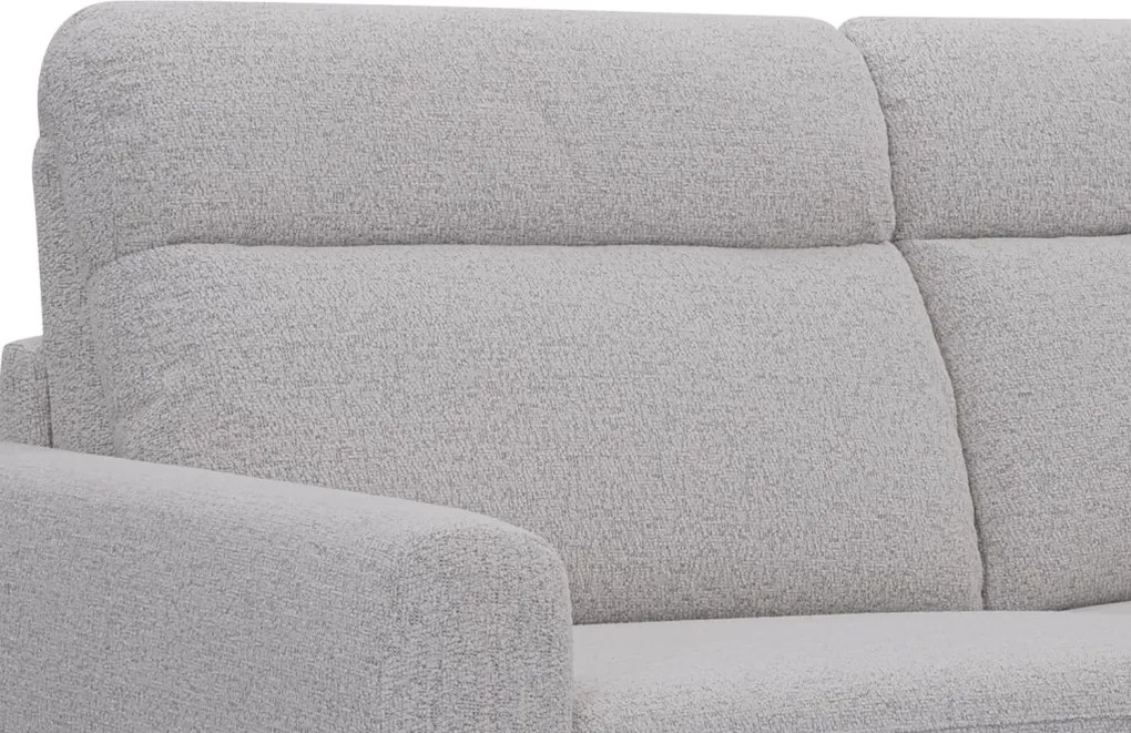 Rozkladacia pohovka na trvalé spanie Georgia, achátovo šedá tkanina