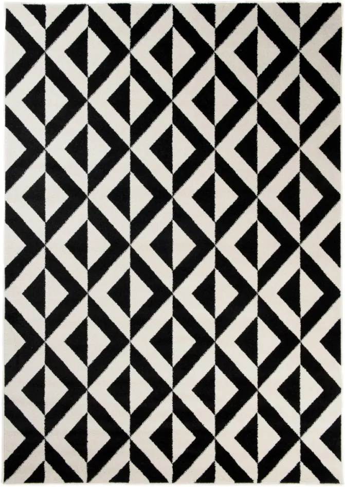 Kusový koberec Zena čierny, Velikosti 80x150cm