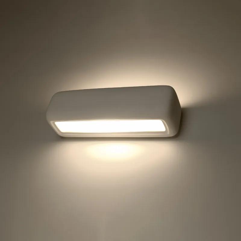SUBANI Nástenné keramické svetlo, biela SL.0840 - Sollux