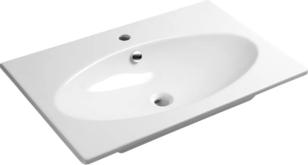 SAPHO - SISTEMA X keramické umývadlo 80x51cm, biela (10SX50080)