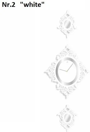 Luxusné nástenné hodiny vanilla-ecru