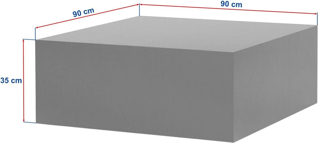 Konferenčný stolík Prizza 3 (dub zafírový). Akcia -18%. Vlastná spoľahlivá doprava až k Vám domov. 1144843