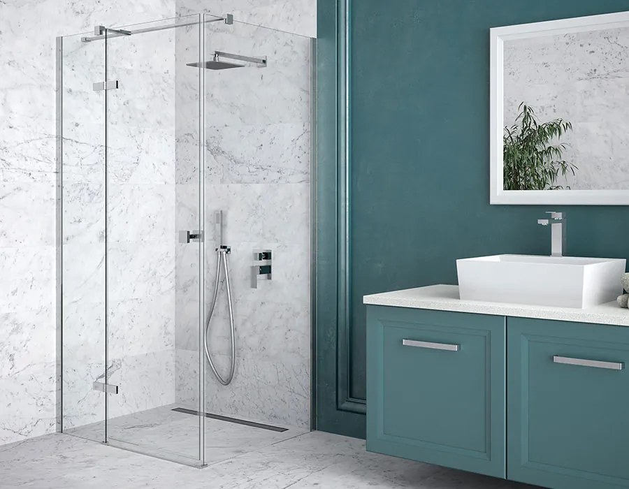Besco Štvorcový sprchový kút PIXA SQ 90x90, výška 195 cm - bez vaničky BESCO-Orientácia: Pravá