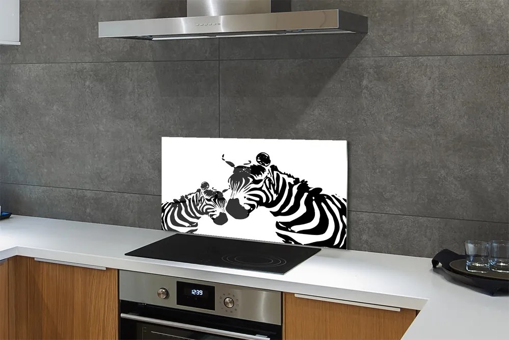 Nástenný panel  maľované zebra 120x60 cm