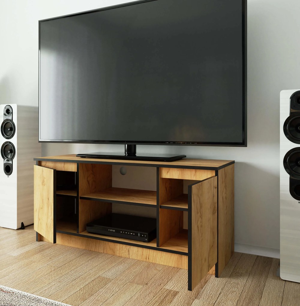 TV stolík Kapono (dub craft). Akcia -17%. Vlastná spoľahlivá doprava až k Vám domov. 1071211