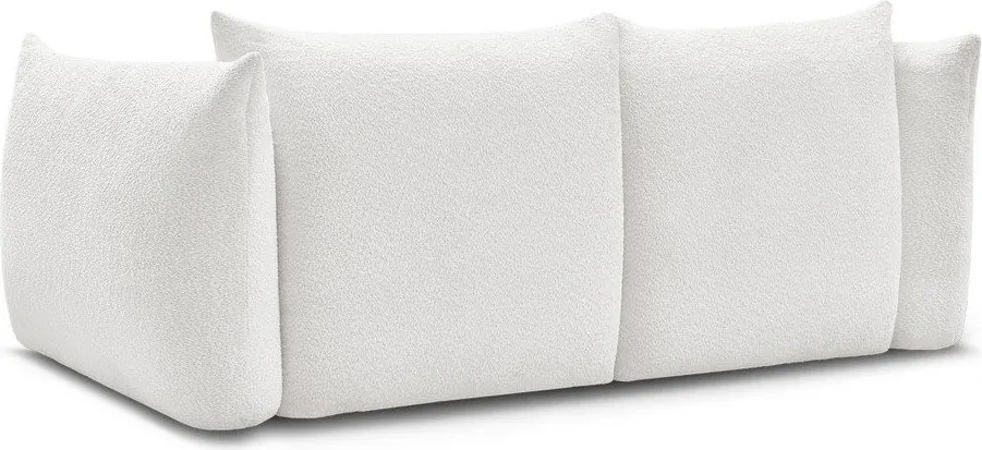 Biela pohovka z textílie buklé 234 cm Azra – Bobochic Paris