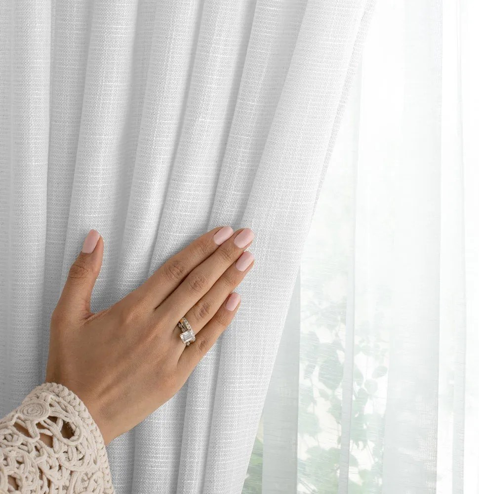 Biely záves 140x270 cm Valeta – Restilo