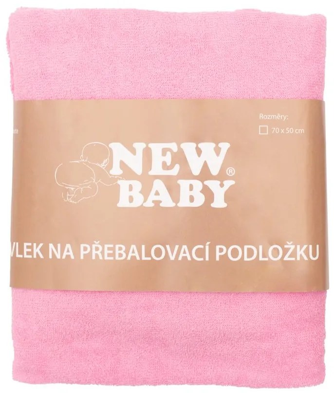 Návlek na prebaľovaciu podložku New Baby 50x70 ružový