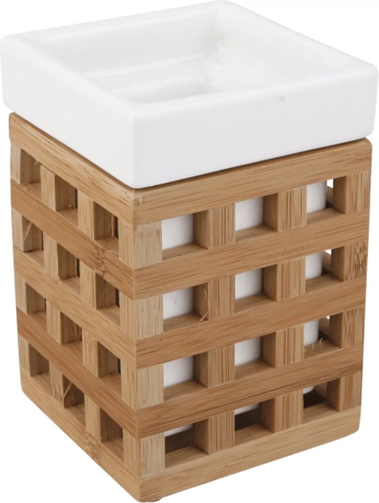Dóza Optima Libra biela/bambus LIB27