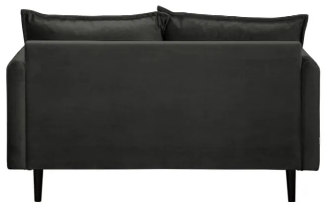 Tmavosivá zamatová pohovka 138 cm Juli – Ropez