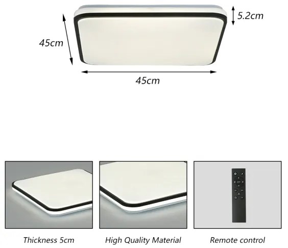 Brilagi - LED Stmievateľné svietidlo SMART LED/36W/230V 45x45 cm Wi-Fi Tuya + DO