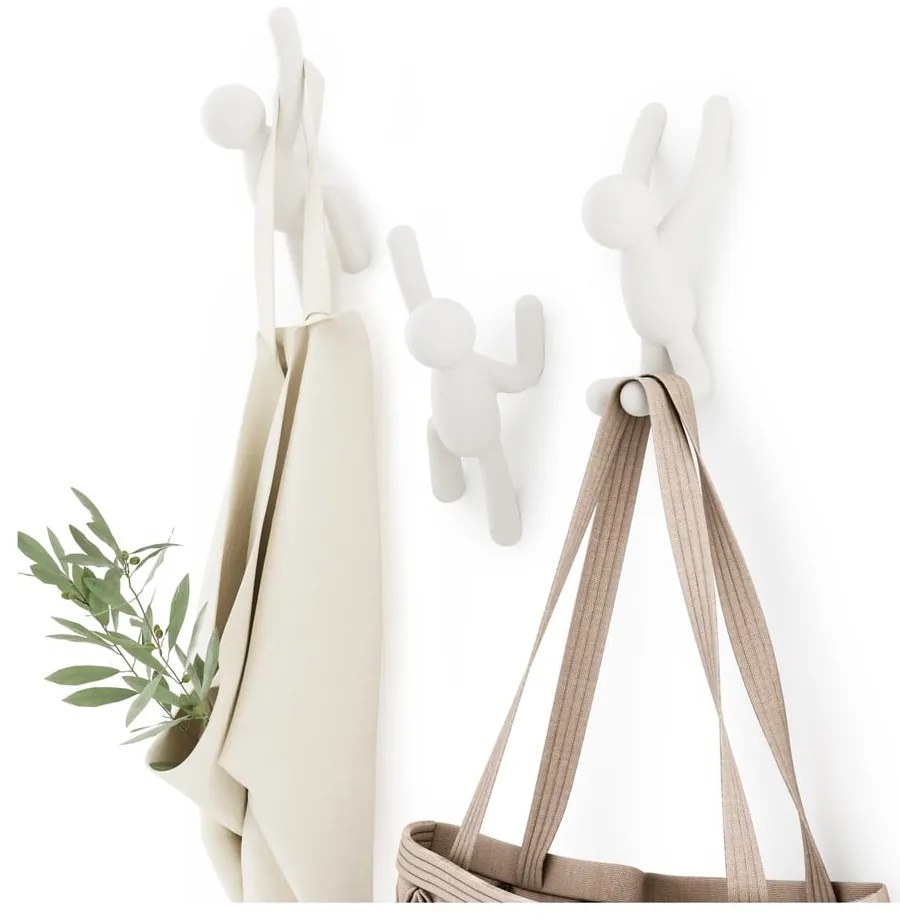 Nástenné plastové háčiky v súprave 3 ks Buddy - Umbra