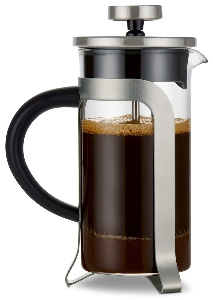 Kanvica french press 300 ml, 2 šálky, strieborná