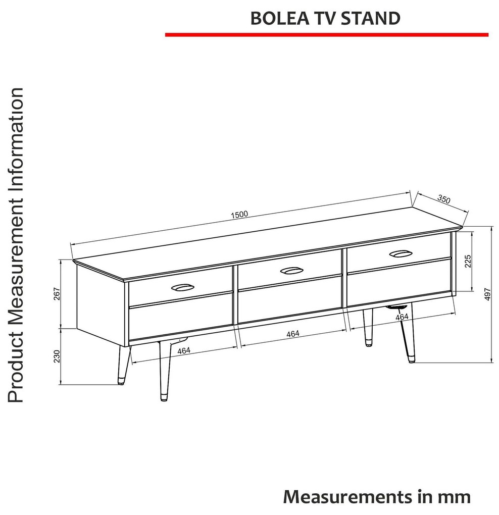 TV stolík/skrinka Boleo TV (čierna). Akcia -18%. Vlastná spoľahlivá doprava až k Vám domov. 1108183