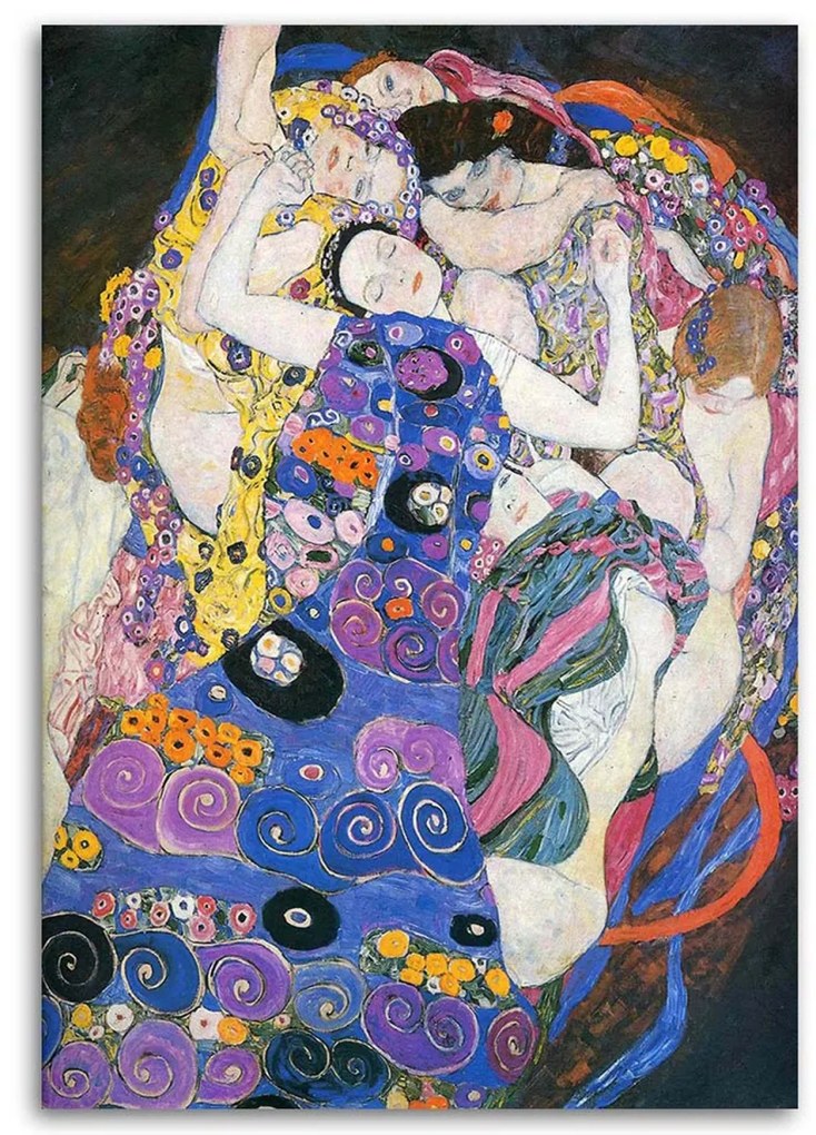 Obraz na plátně REPRODUKCE Gustav Klimt - Panny - 70x100 cm