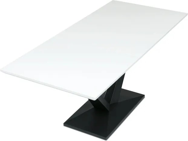 Jedálenský rozkladací stôl HT-W1630 biely / čierny