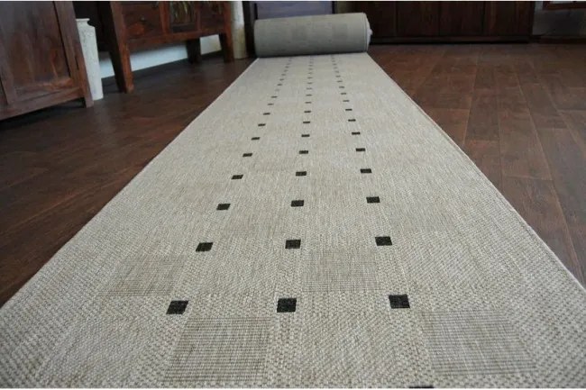 Behúň FLOORLUX SIZAL 20079 strieborno/čierny
